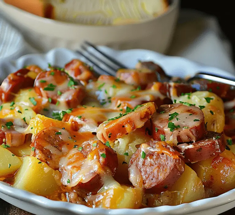 Slow Cooker Sausage and Potato Casserole - Grammy Recipes