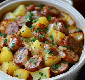 Slow Cooker Sausage and Potato Casserole - Grammy Recipes