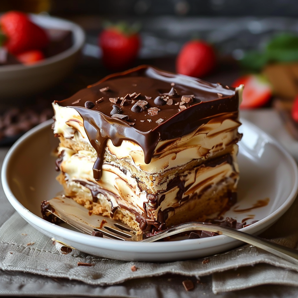 No-Bake Chocolate Eclair Cake - Grammy Recipes