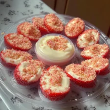 Easy Cheesecake Deviled Strawberries - Grammy Recipes-image