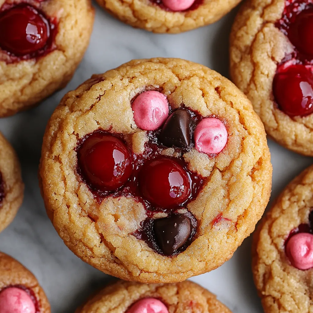 Cherry Chocolate Cookies, Cherry Chocolate Chip Cookies, Maraschino Cookies, Cherry Dessert Recipe