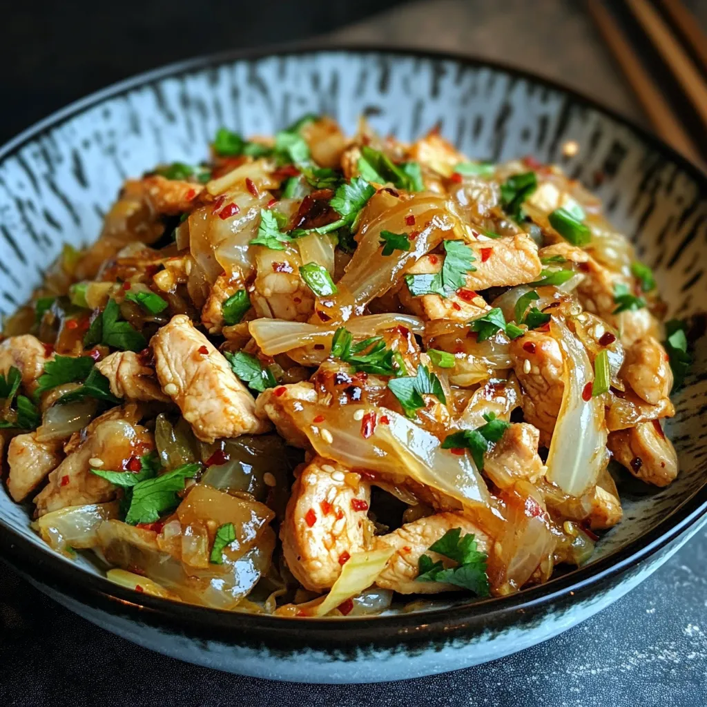 Chinese Chicken Cabbage Stir-Fry