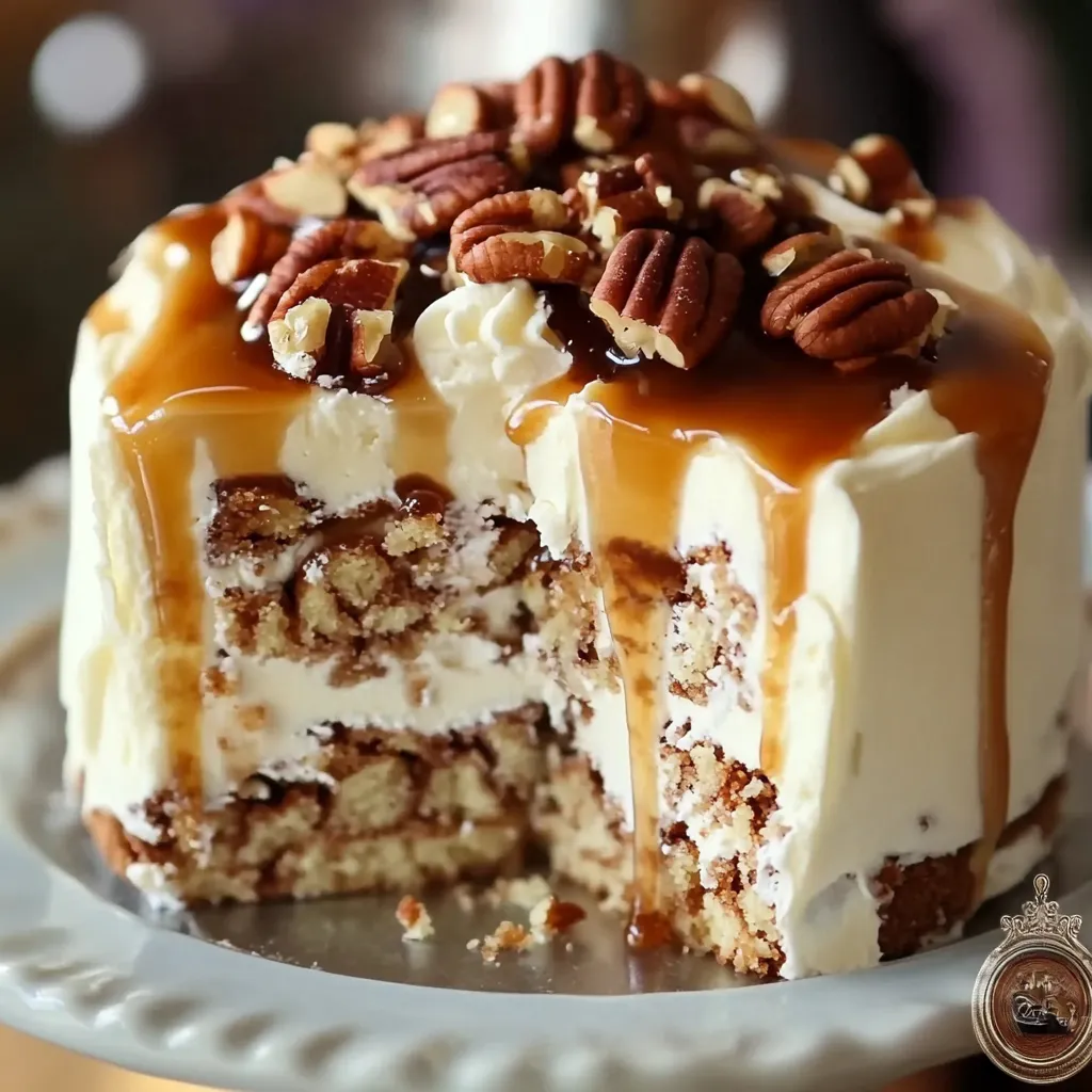 Butter Pecan Cake with Caramel
