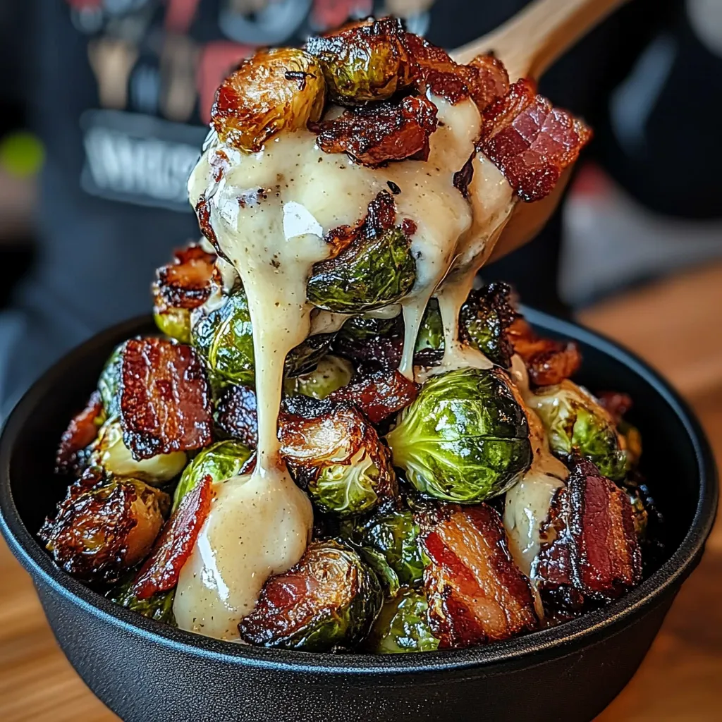 Healthy Brussels sprouts recipe with bacon