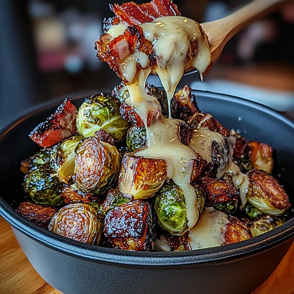 Glazed Brussels sprouts for holidays