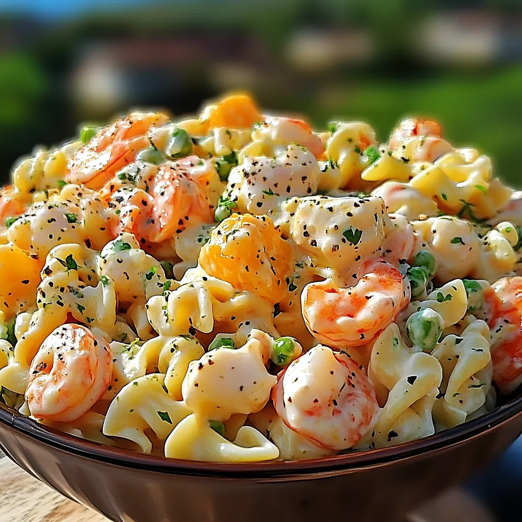 Creamy Pasta Salad with Seafood