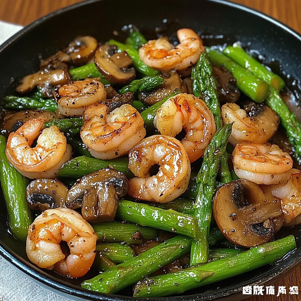 Asparagus and mushroom stir-fry