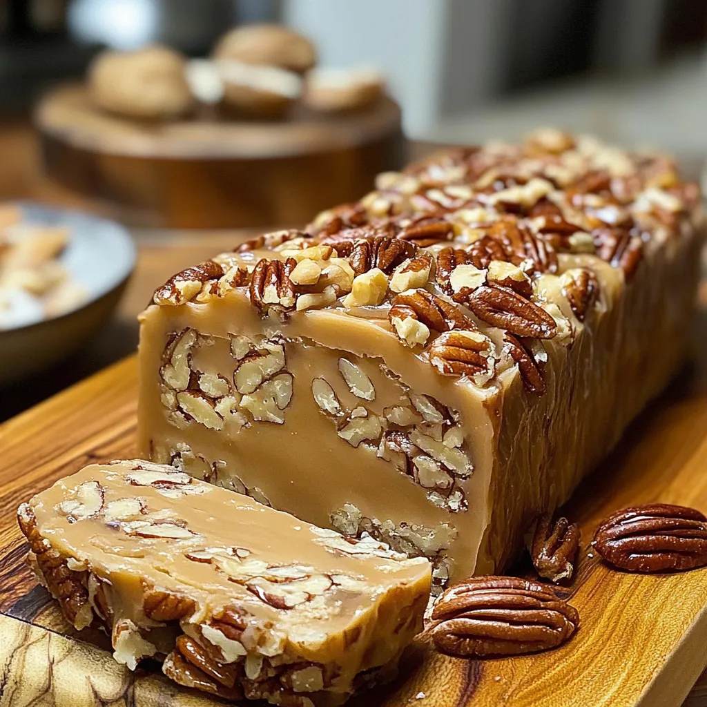 3-Ingredient pecan log