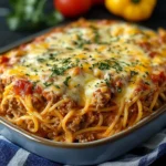 Creamy spaghetti casserole