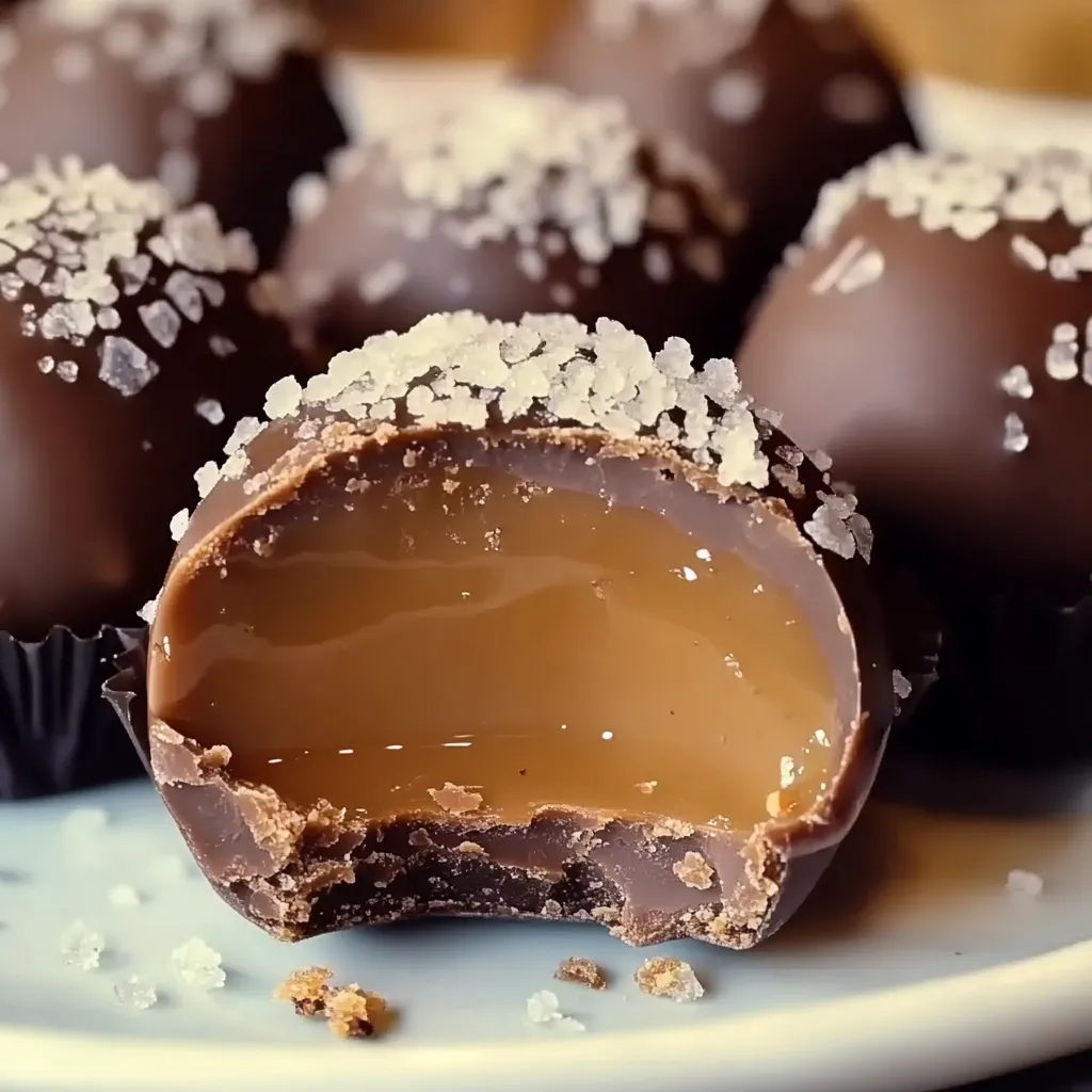 Salted Caramel Chocolate Truffles