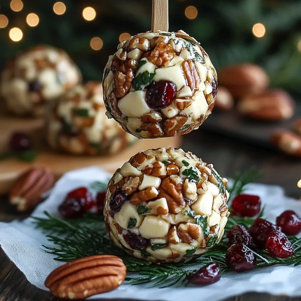 Cranberry Pecan Goat Cheese Bites