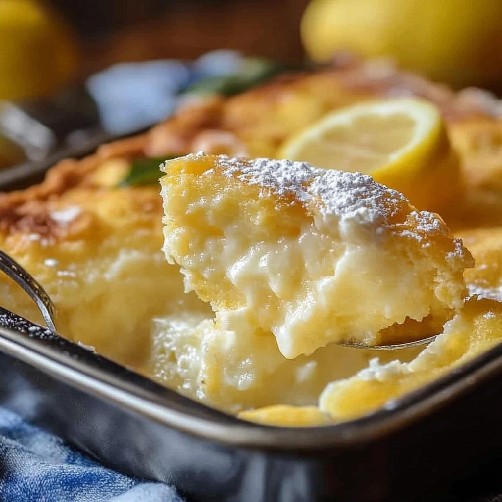 Lemon Cream Cheese Dump Cake