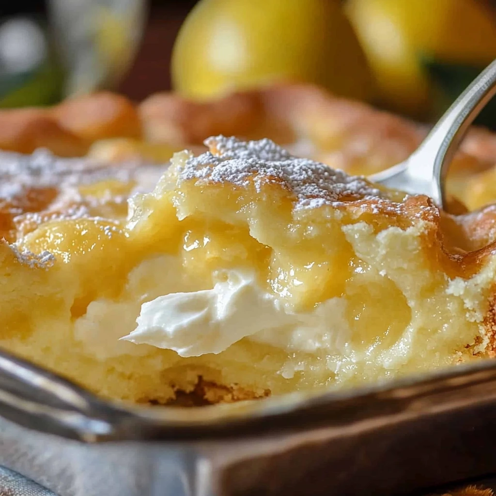 Lemon Cream Cheese Dump Cake