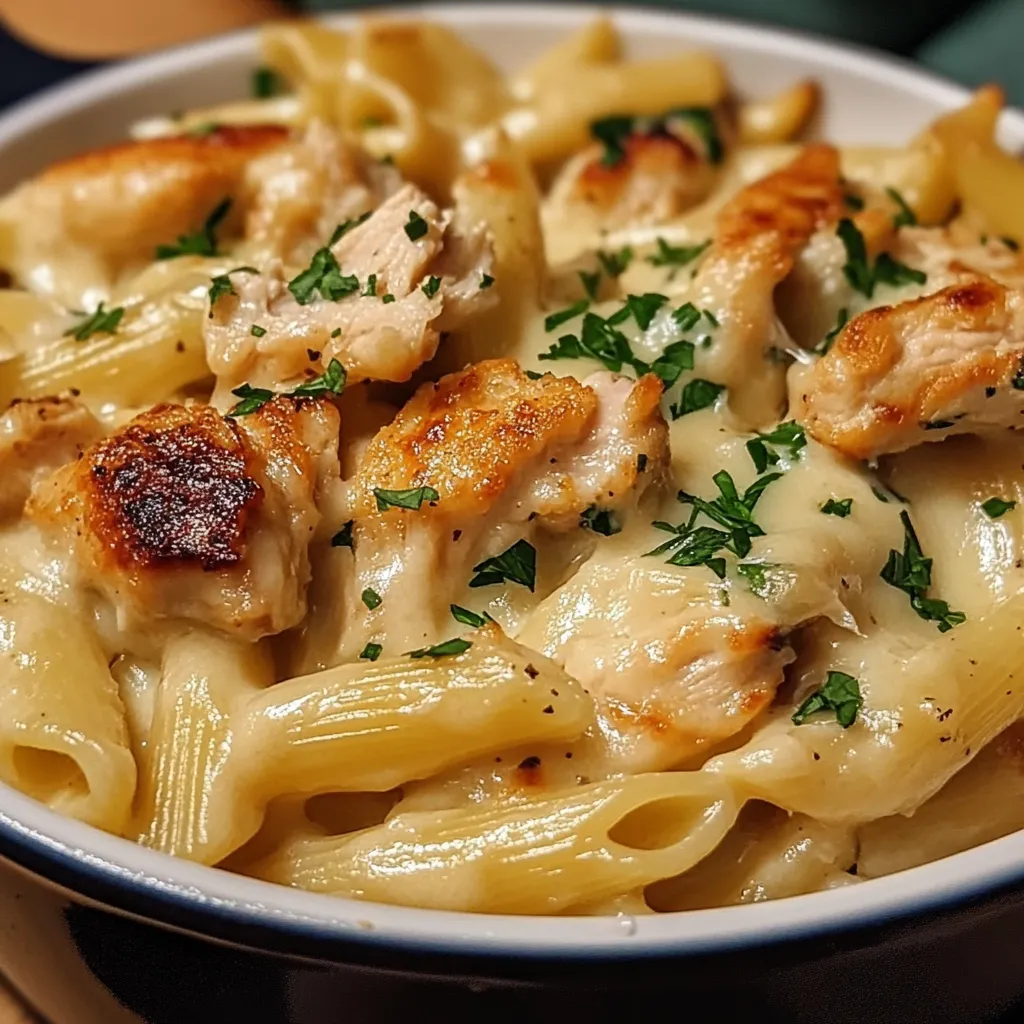 Rich cheesy chicken pasta