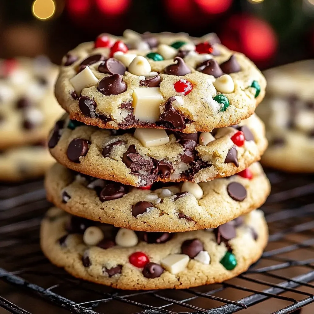 Christmas chocolate chip cookies