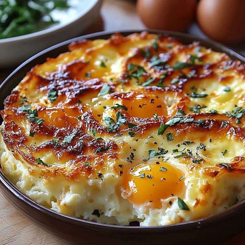 Low-carb baked eggs