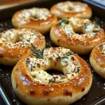 Mozzarella Stuffed Rosemary Parmesan Soft Pretzels