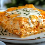 Buffalo chicken lasagna