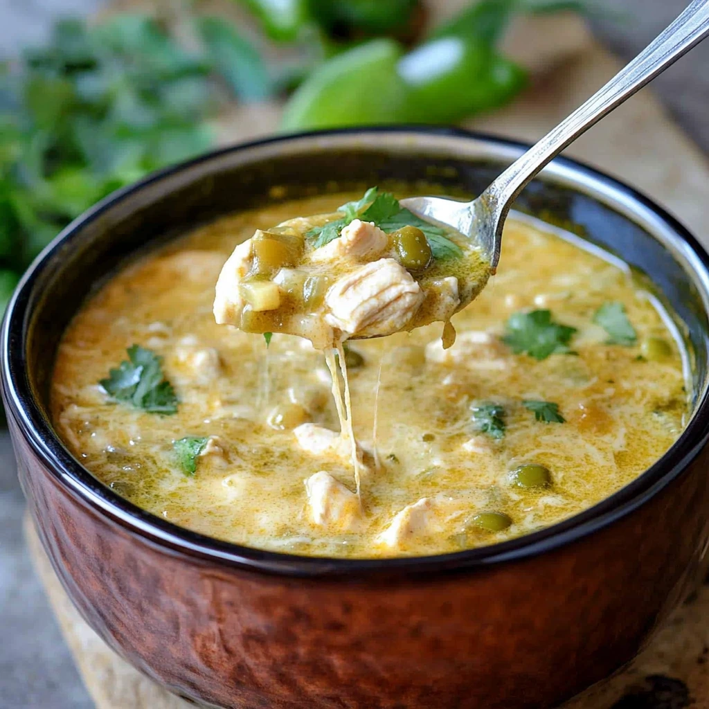 Crock Pot Green Enchilada Chicken Soup