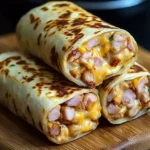 Air Fryer Hot Chicken Ham and Cheese Wraps