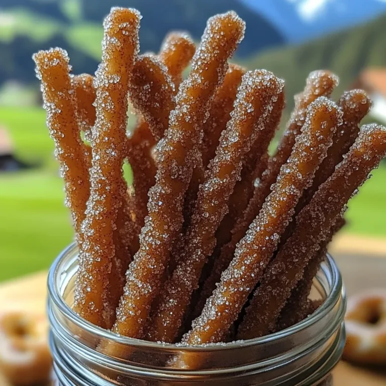 Sweet pretzel sticks