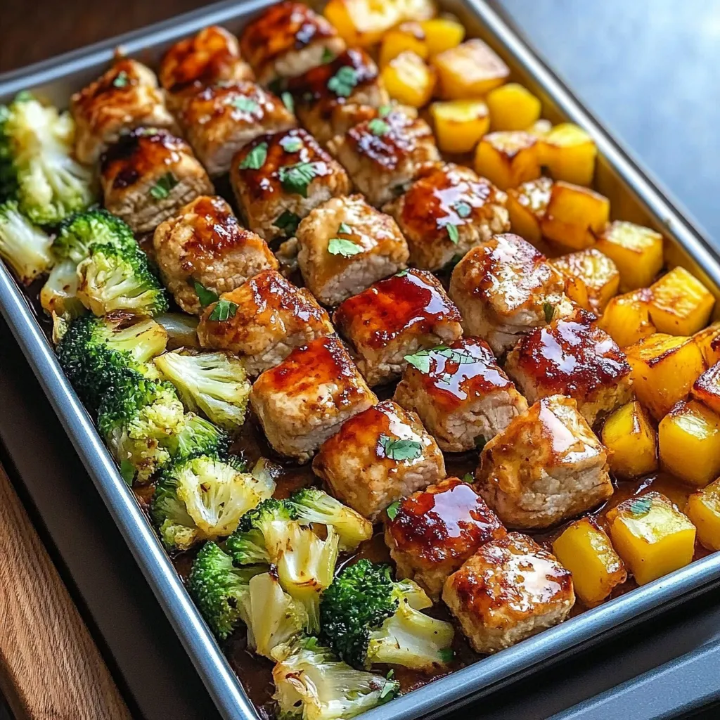 Hawaiian Chicken Sheet Pan