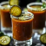 Pickle Bloody Mary Shot – A Mini Savory Delight!