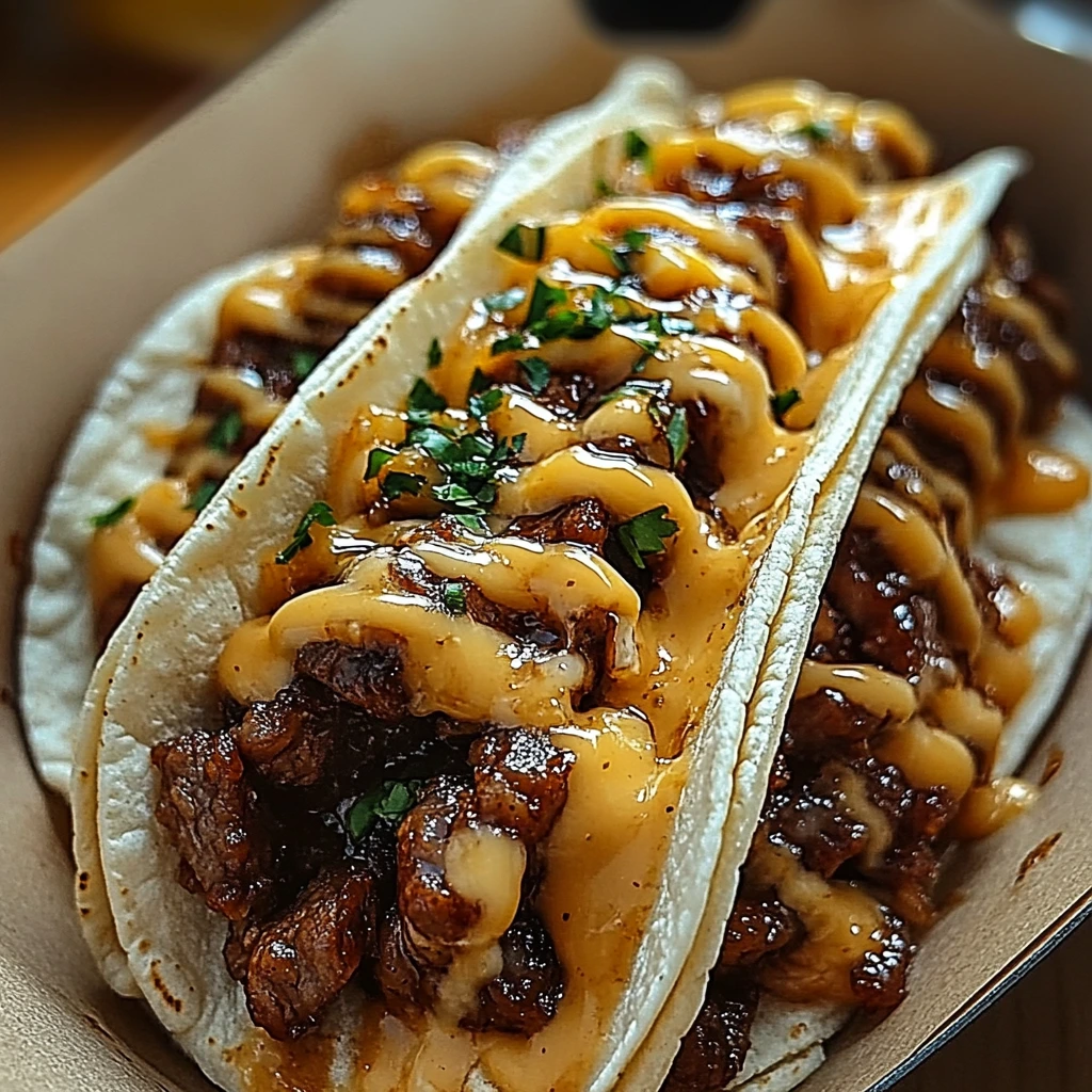 Garlic Butter Honey BBQ Tacos