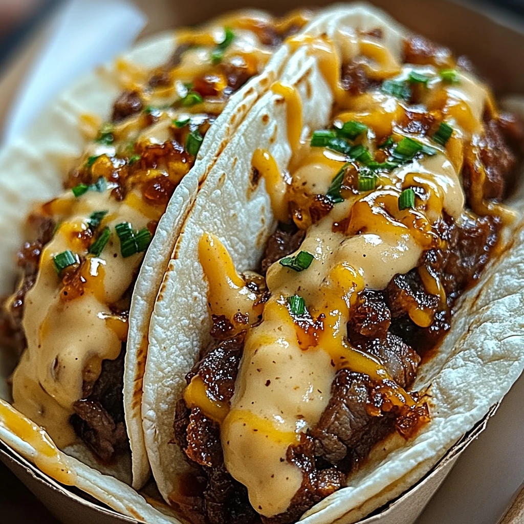 Garlic Butter Honey BBQ Tacos