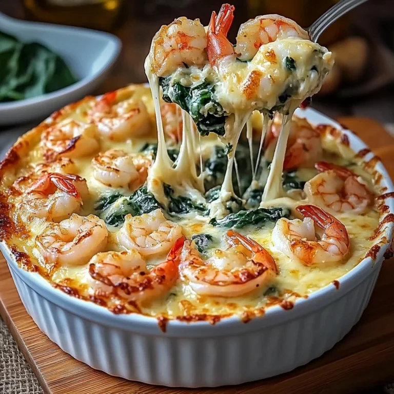 Cheesy and Creamy Shrimp & Crab Spinach Dip