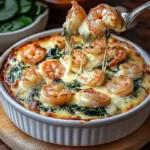 Cheesy and Creamy Shrimp & Crab Spinach Dip