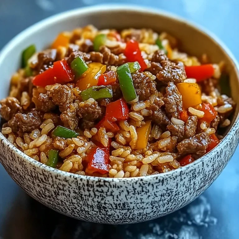 Beef and Pepper Rice Bowl