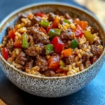 Beef and Pepper Rice Bowl