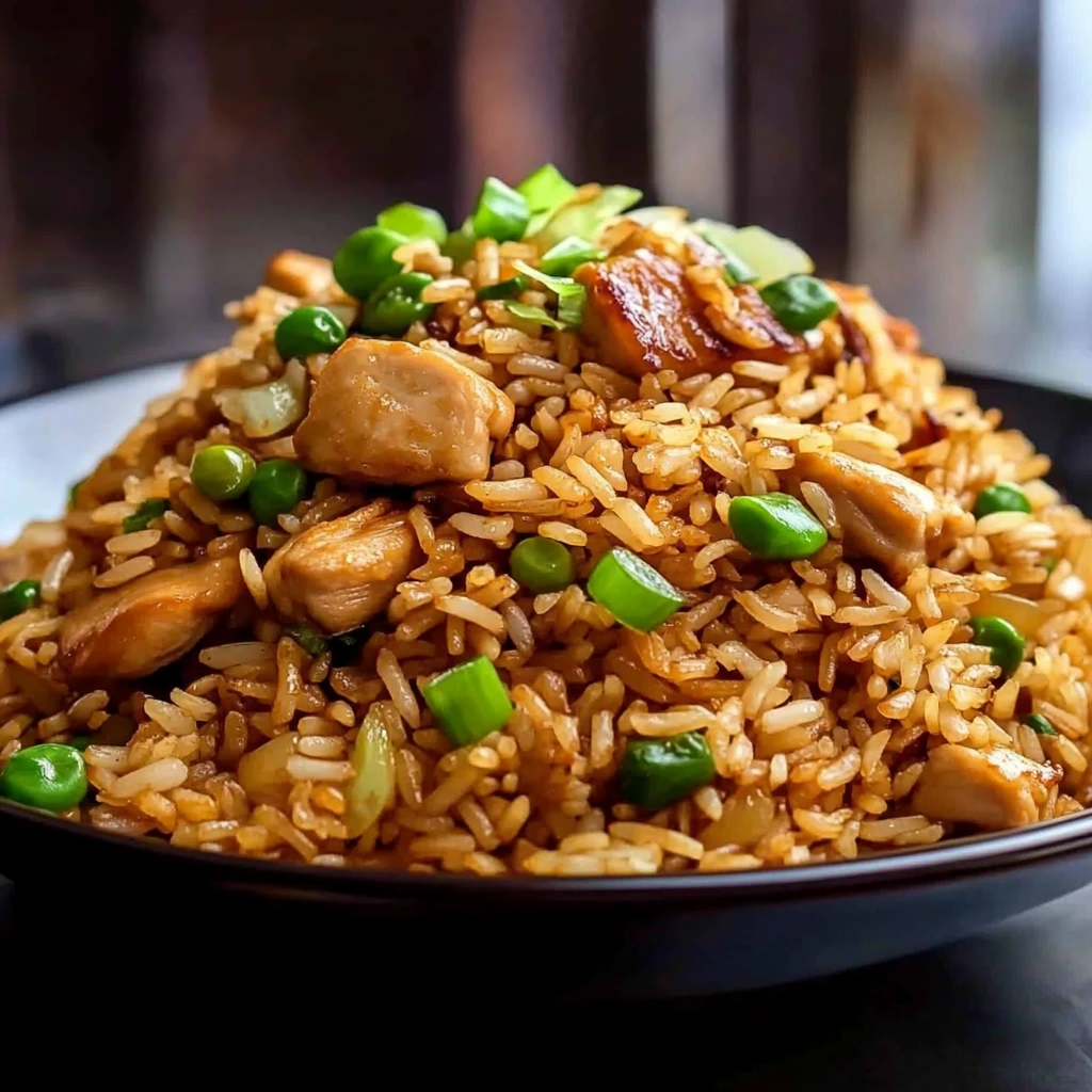Easy chicken fried rice 