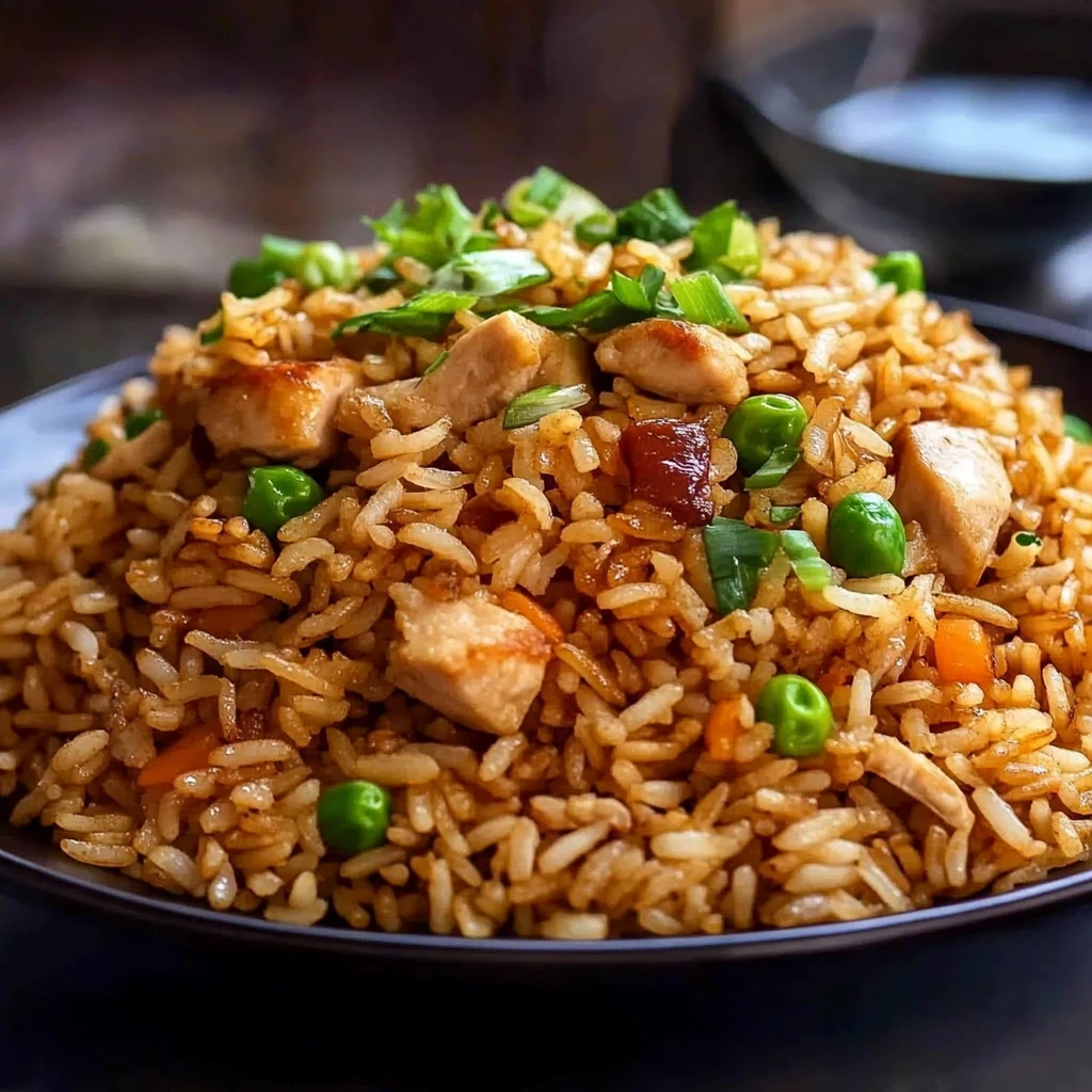 Easy chicken fried rice 