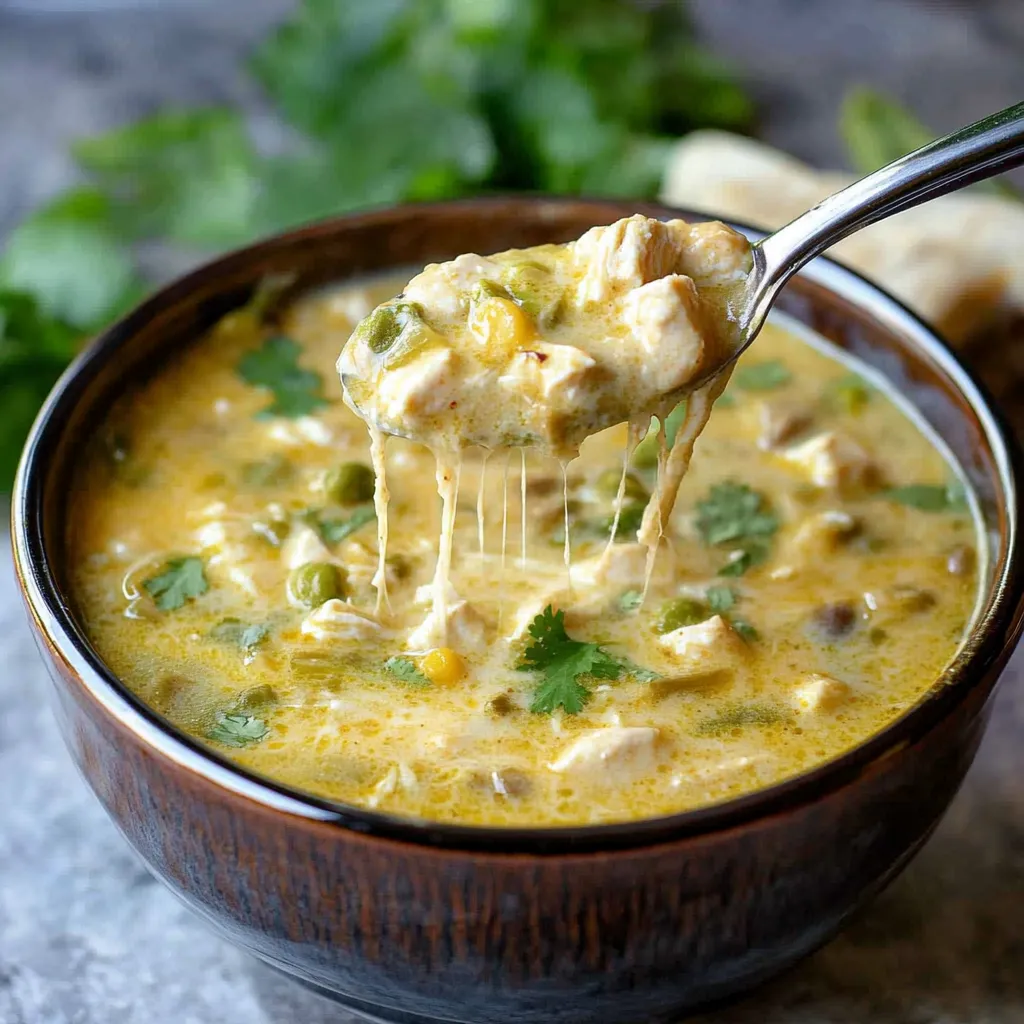 Slow Cooker Green Enchilada Soup
