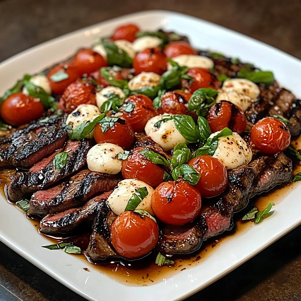 Balsamic Caprese Grilled Steak