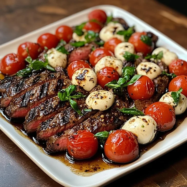 Balsamic Caprese Grilled Steak