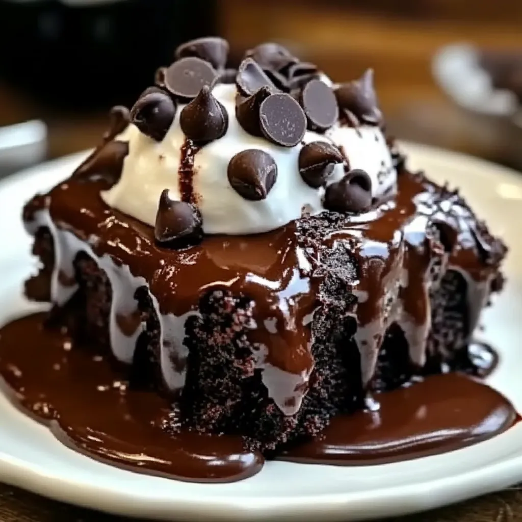 Gooey chocolate pudding cake