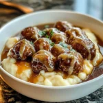 Crock Pot French Onion Beef Meatballs