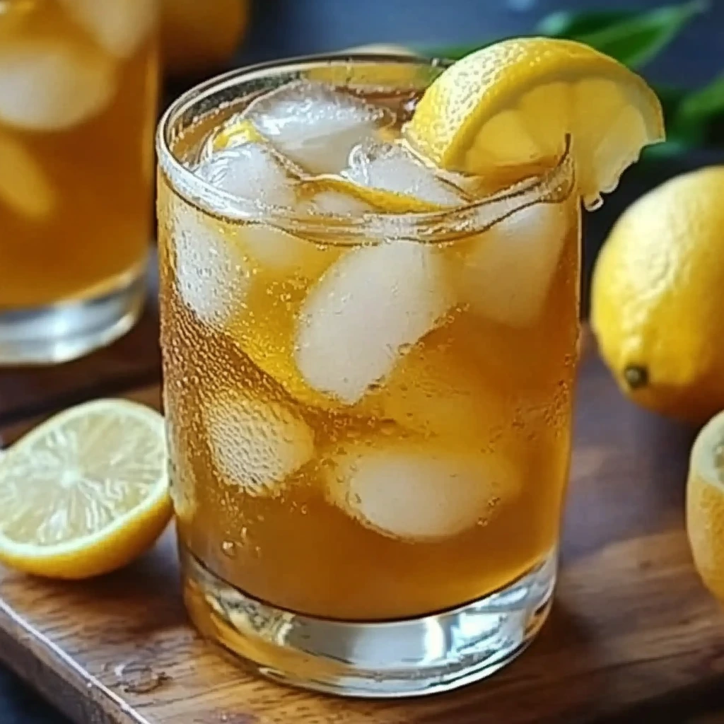 Lemon Ginger Iced Green Tea with Honey