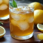 Lemon Ginger Iced Green Tea with Honey