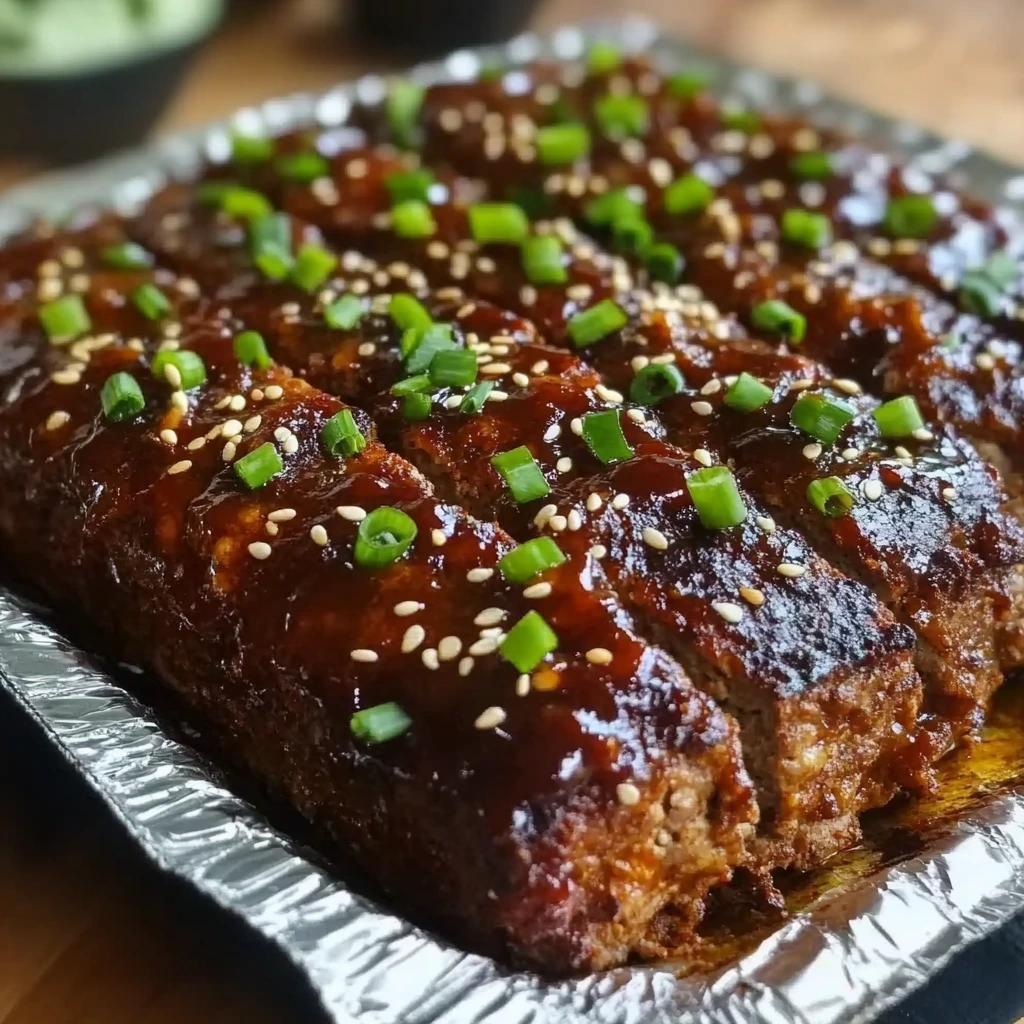 Sweet & Spicy Korean BBQ Meatloaf