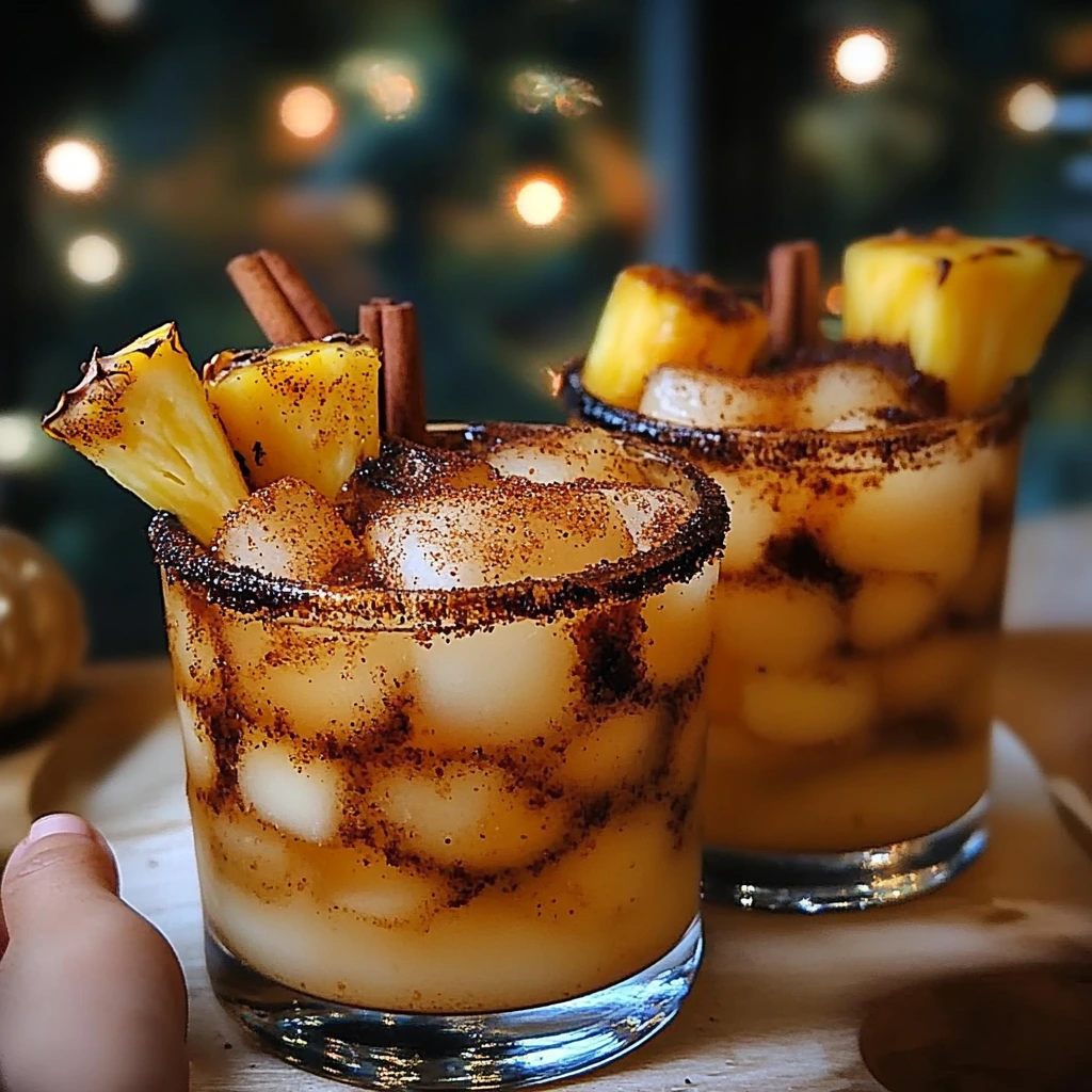 Charred Cinnamon Pineapple Old Fashioned