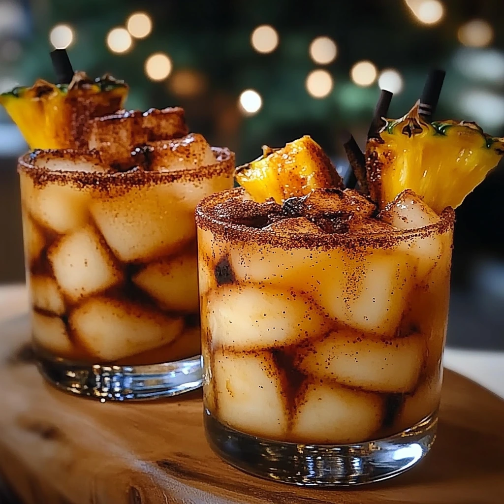 Charred Cinnamon Pineapple Old Fashioned