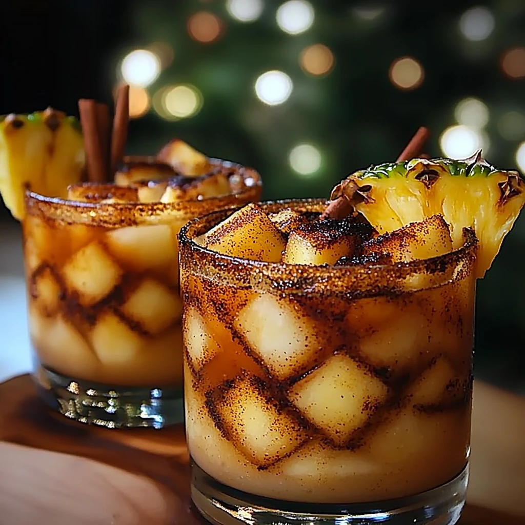 Charred Cinnamon Pineapple Old Fashioned