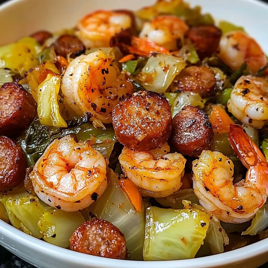 Southern cabbage recipe with shrimp