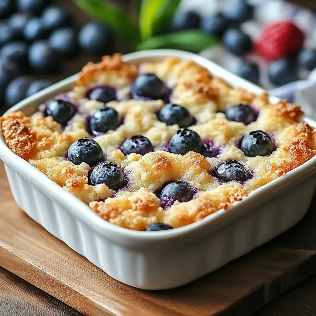 Healthy blueberry breakfast recipe
