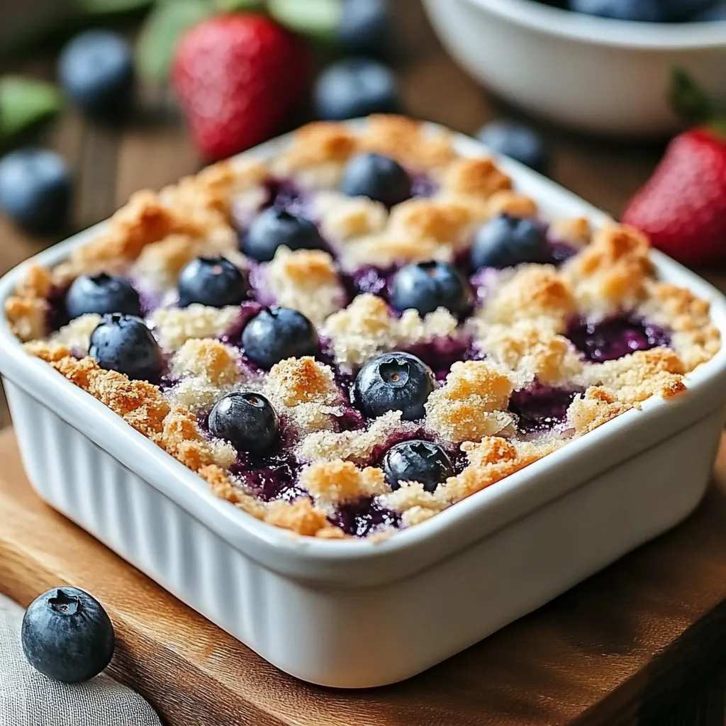 Blueberry Cottage Cheese Breakfast Bake