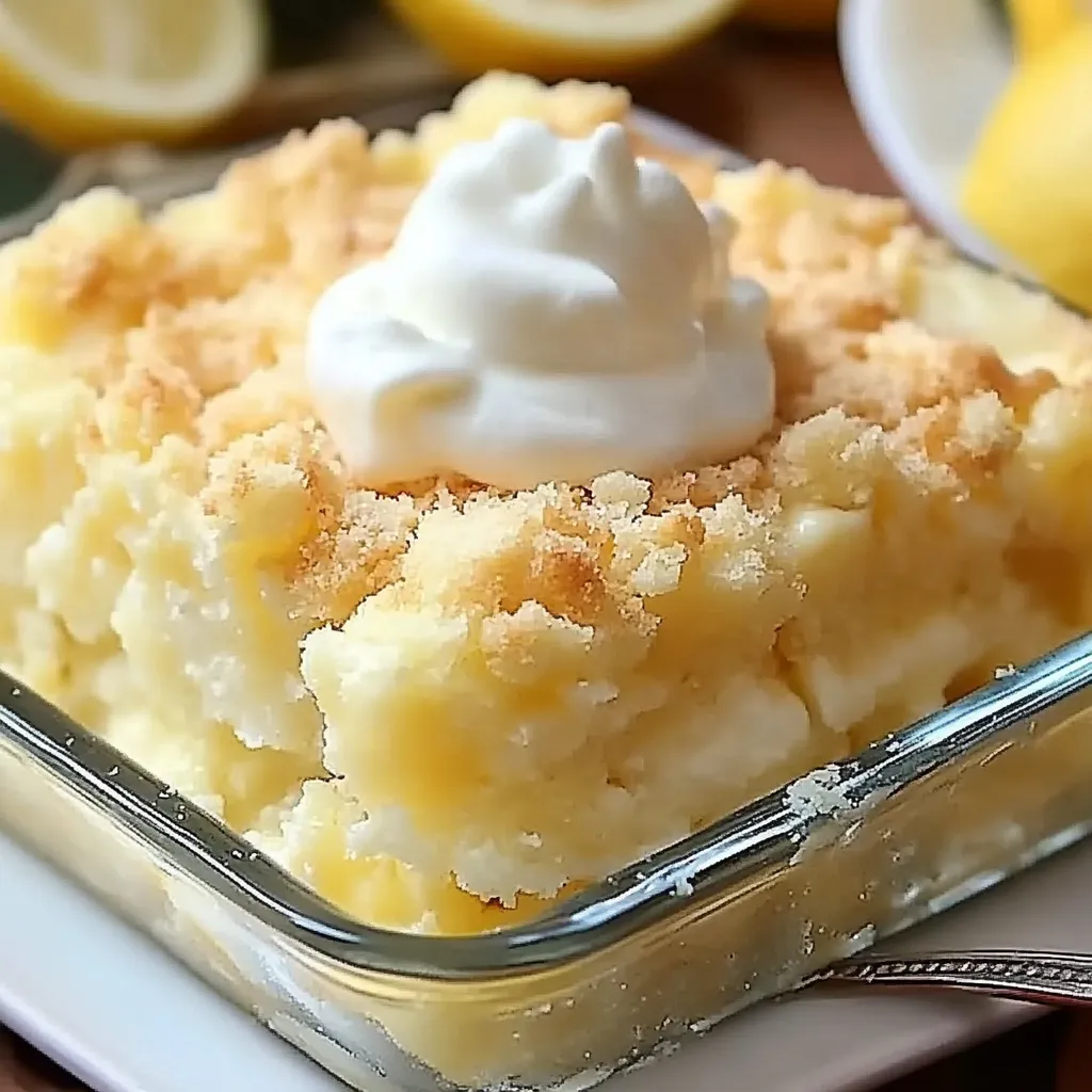 Lemon dump cake with cream cheese